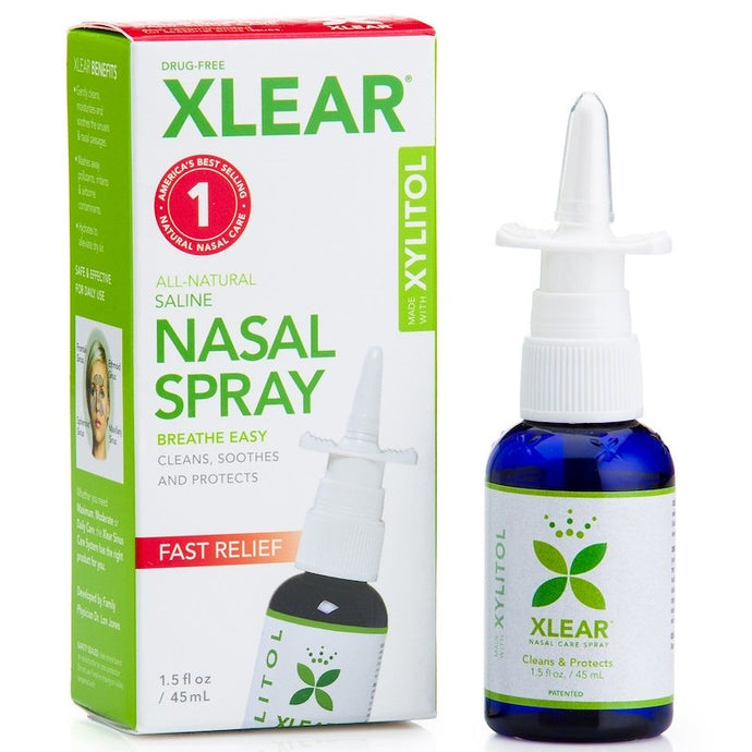 Xlear Xylitol Saline Nasal Spray Fast Relief 1.5 fl oz (45ml)