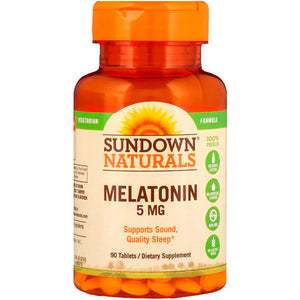 Sundown Naturals Melatonin 5mg 90 Tablets