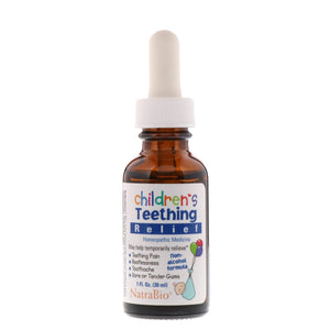 NatraBio Children's Teething Relief Non-Alcohol Formula Liquid 1 fl oz (30ml)