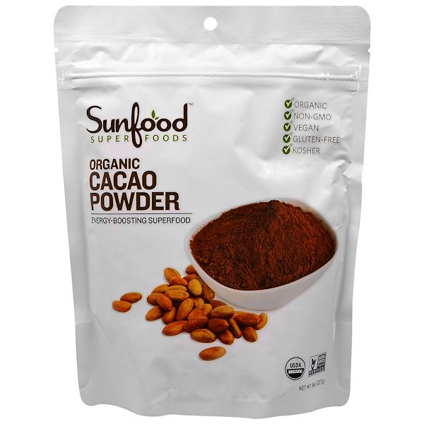 Sunfood Organic Cacao Powder 8 oz (227g)