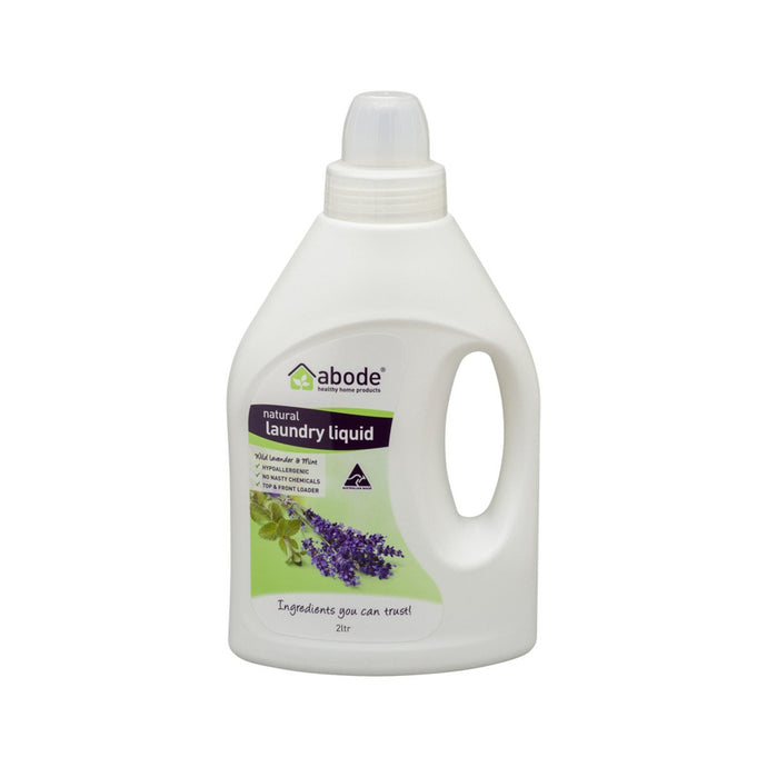 Abode Laundry Liquid (Front & Top Loader) Wild Lavender & Mint 2L