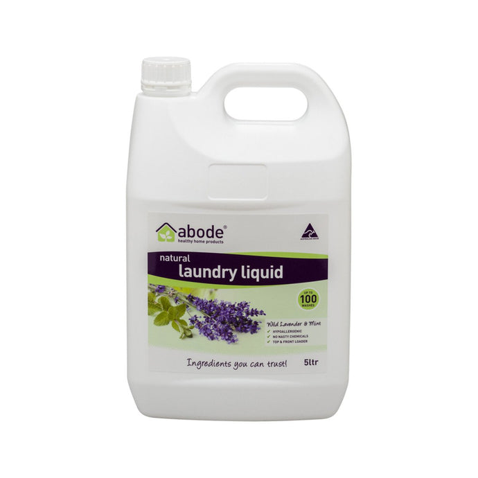 Abode Laundry Liquid (Front & Top Loader) Wild Lavender & Mint 4L