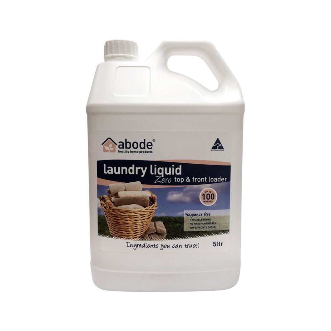 Abode Laundry Liquid (Front & Top Loader) Zero 5L