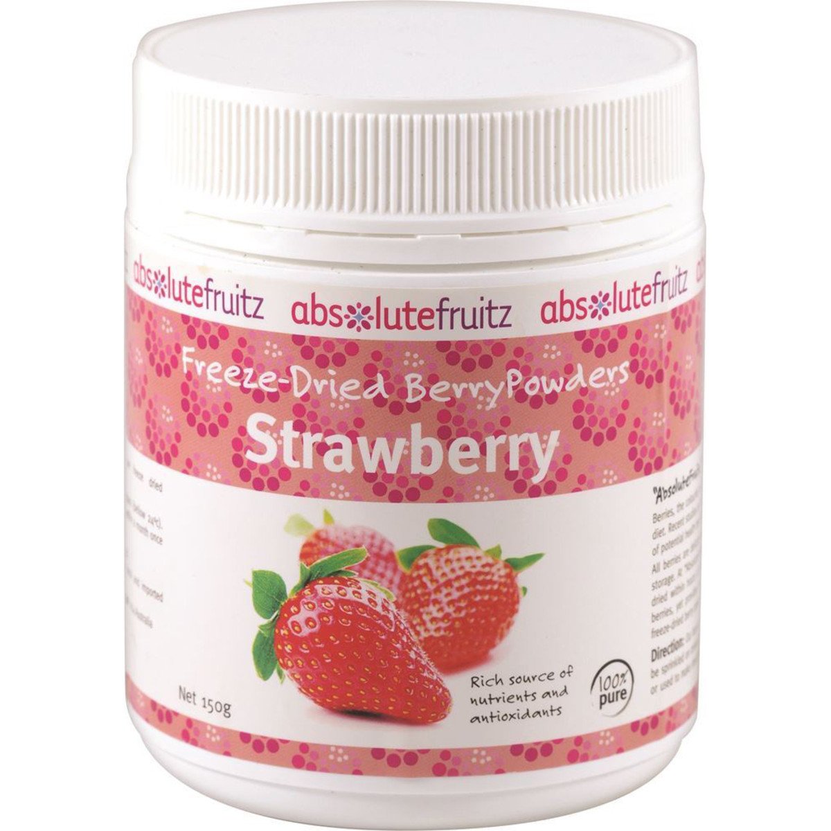 Absolutefruitz Freeze-Dried Strawberry Powder 150g