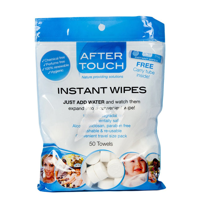 After Touch Instant Wipes 50 Pack Bag