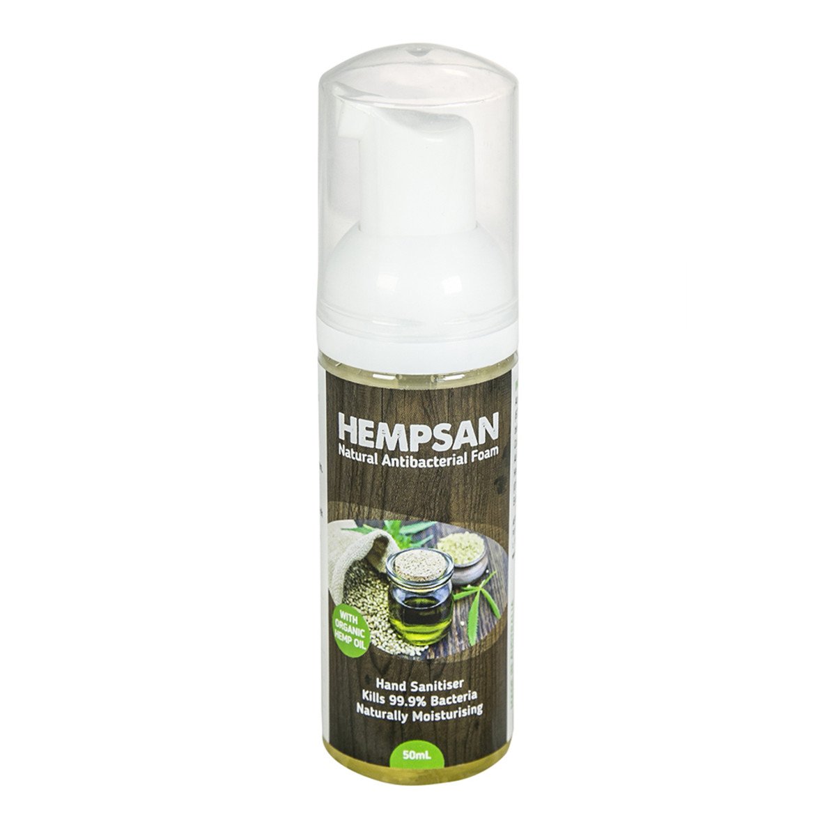 After Touch Natural Antibacterial Hempsan Hand Sanitiser Foam 50ml