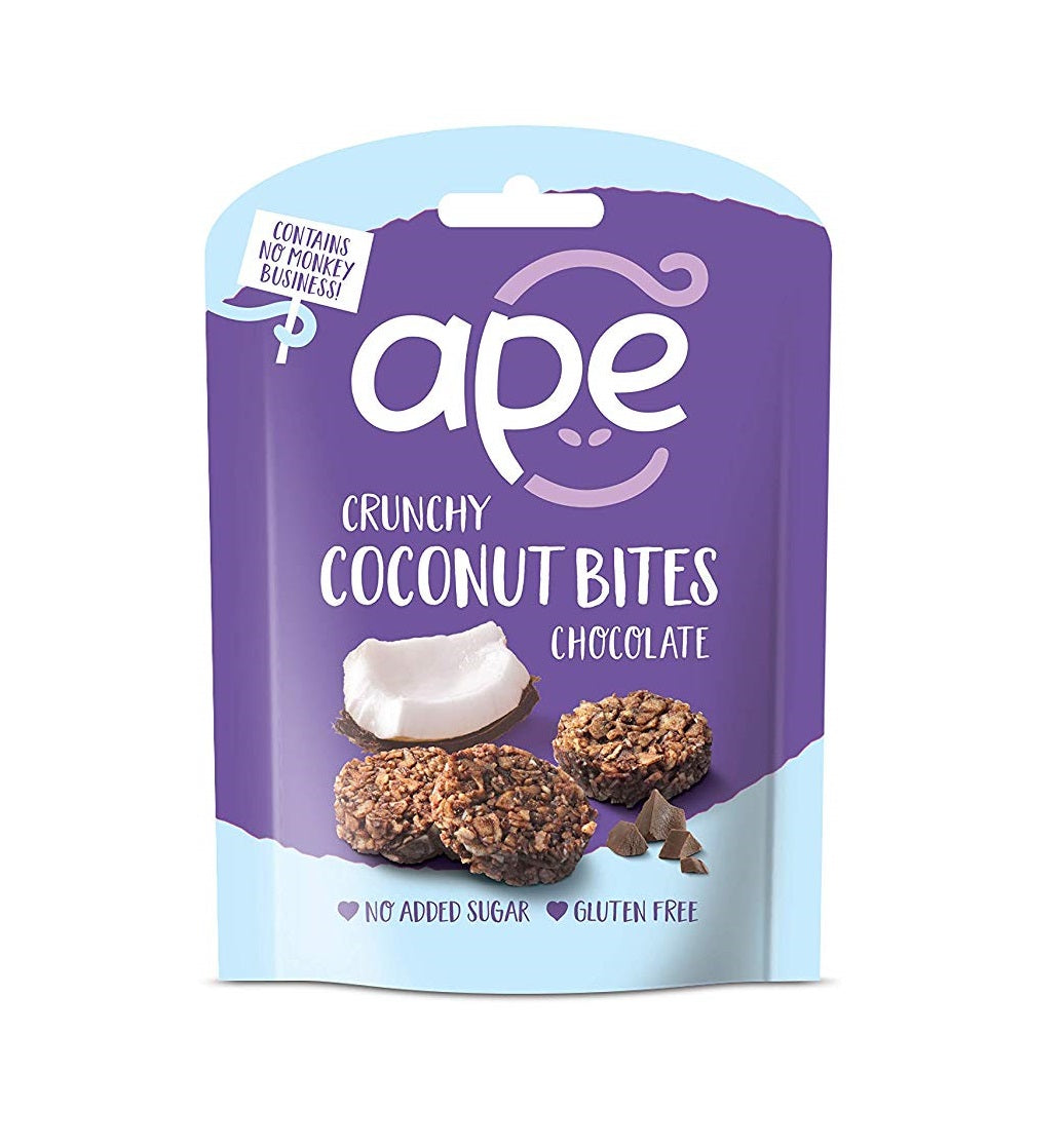 Ape Snacks Coconut Crunchy Bites Choc 30g