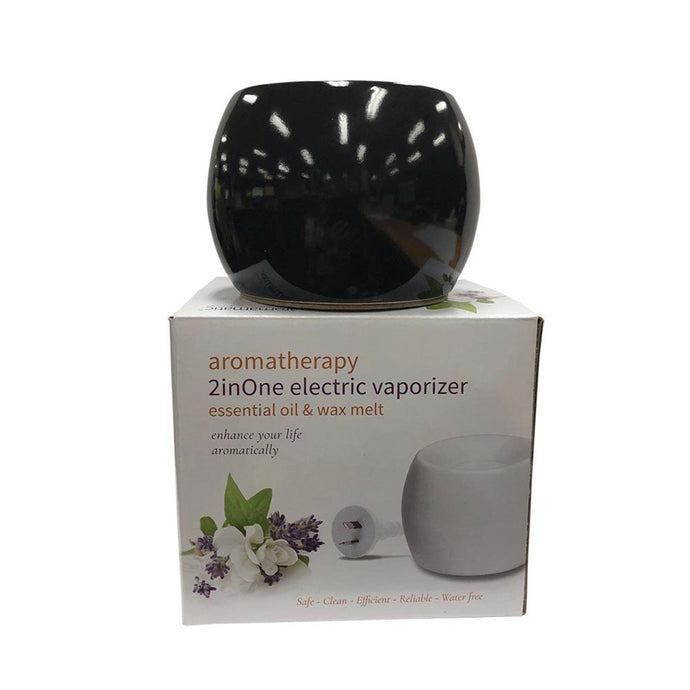 Aromamatic Vapouriser Electric Coral Shape Black (2Inone - Essential Oils And Wax Melts)