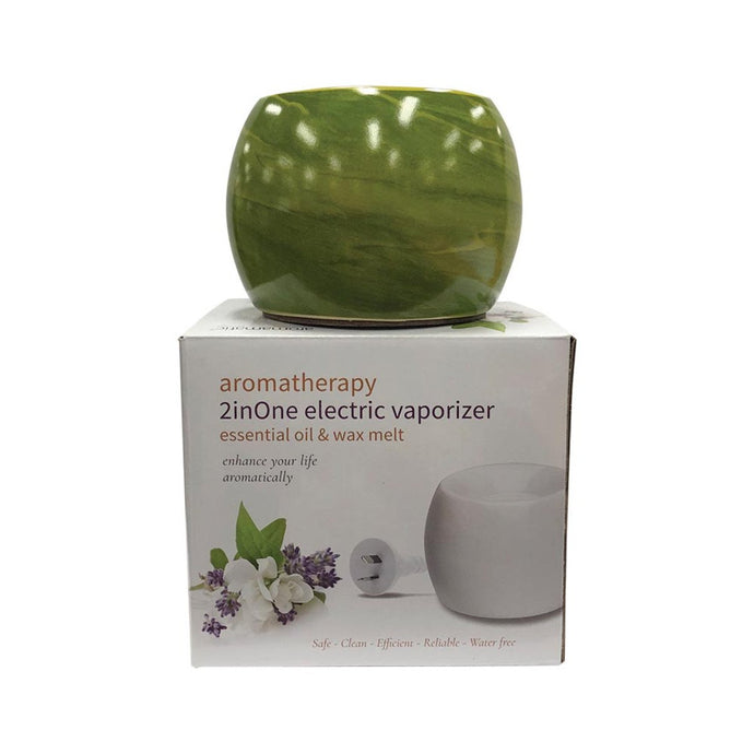 Aromamatic Vapouriser Electric Coral Shape Seagrass Swirl (2Inone - Essential Oils & Wax Melts)