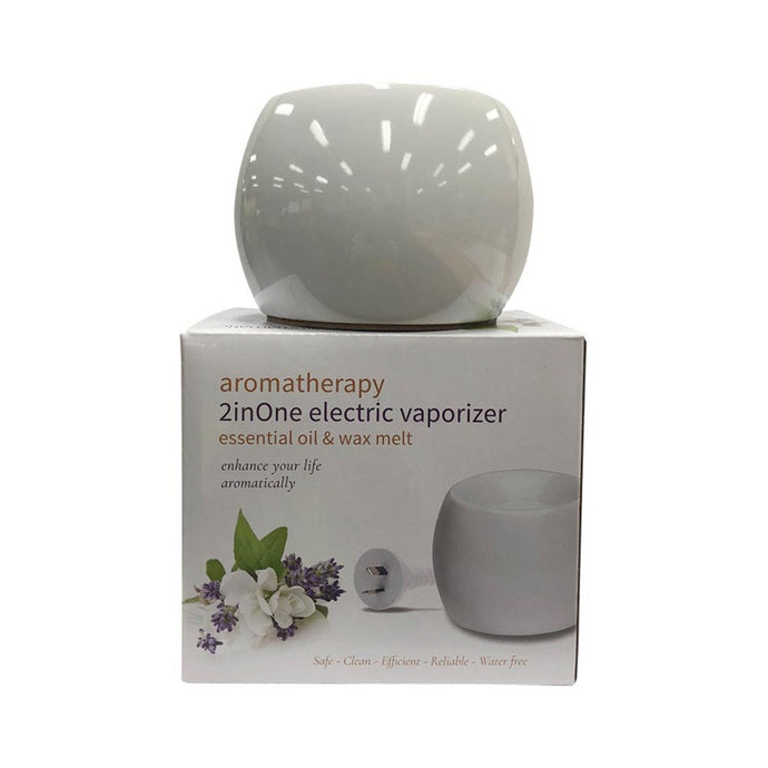 Aromamatic Vapouriser Electric Coral Shape White (2Inone - Essential Oils And Wax Melts)