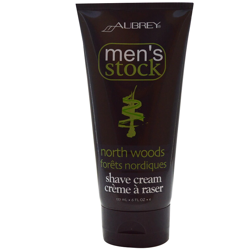 Aubrey Organics, Men's Stock, Shave Cream, North Woods, 177 ml