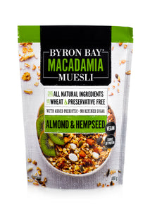 Byron Bay Macadamia Muesli Almond and Org Hemp Seed 400g