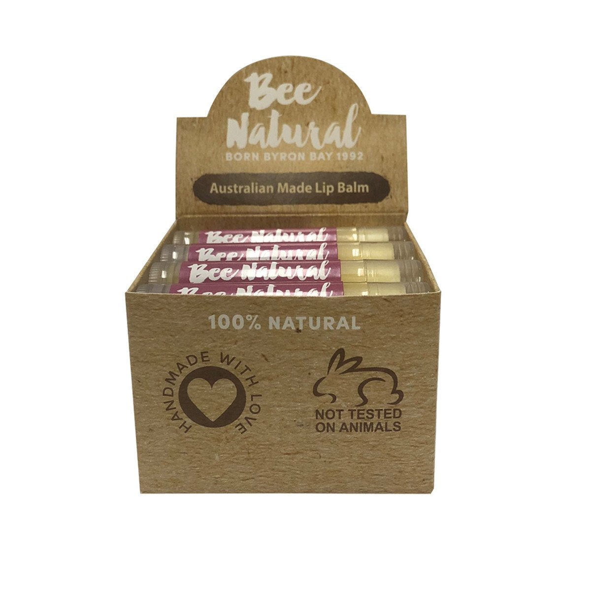 Bee Natural Lip Balm Stick Kakadu Plum 4.5ml X 12 Display