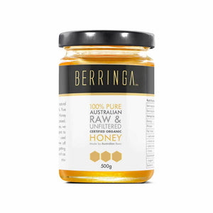 Berringa Eucalyptus Honey Raw Organic 500g