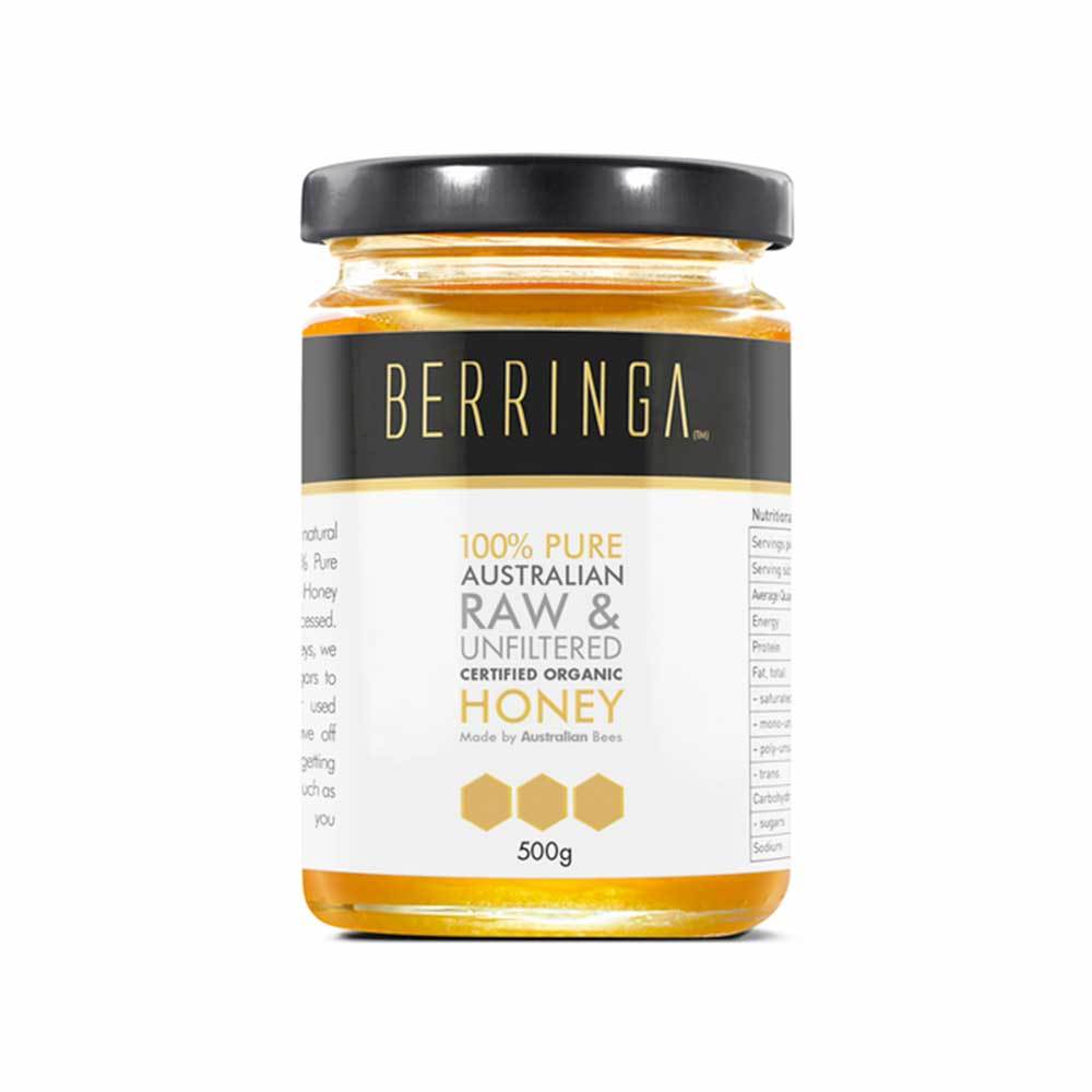Berringa Eucalyptus Honey Raw Organic 500g