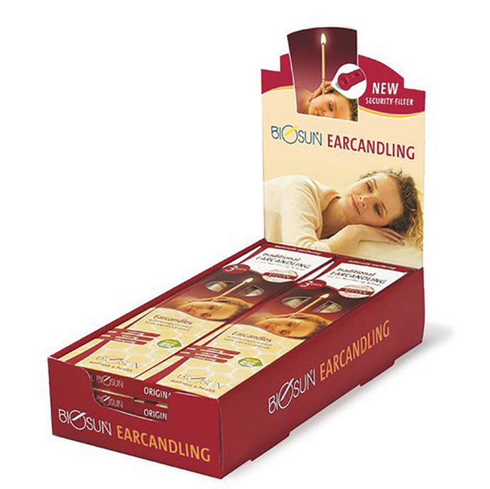 Biosun Ear Candles Traditional Wellbeing Ritual 3 Pairs X 6 Display