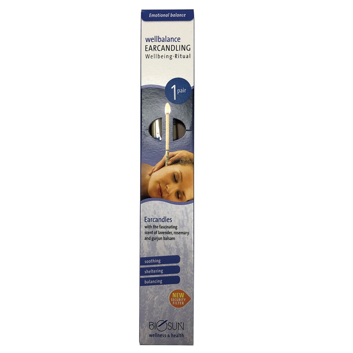 Biosun Ear Candles Wellbalance Ritual Lavender & Rosemary 1 Pair