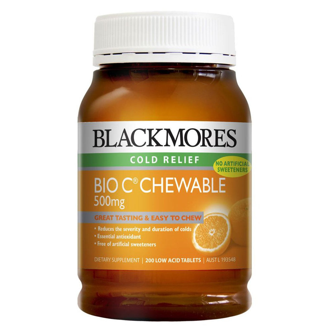 Blackmores Bio C Chewable 500Mg 200 Tablets