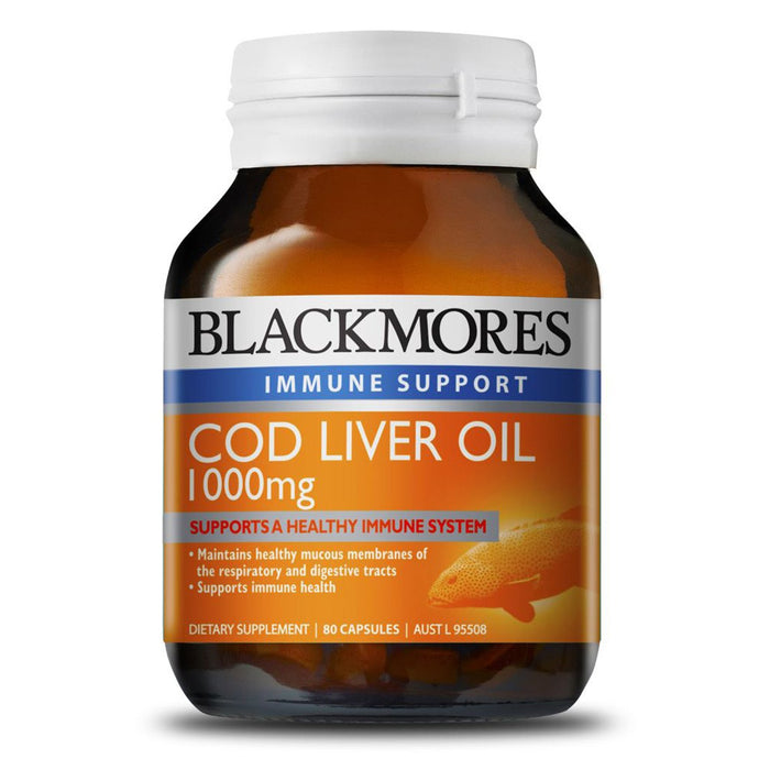 Blackmores Cod Liver Oil 1000Mg 80 Capsules