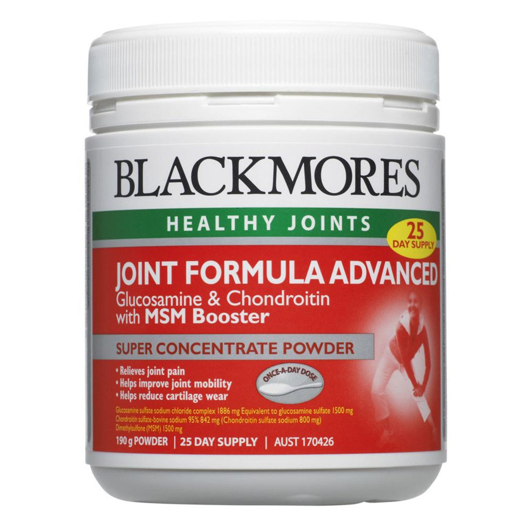 Blackmores Joint Formula Advanced With Msm Booster Powder 190g
