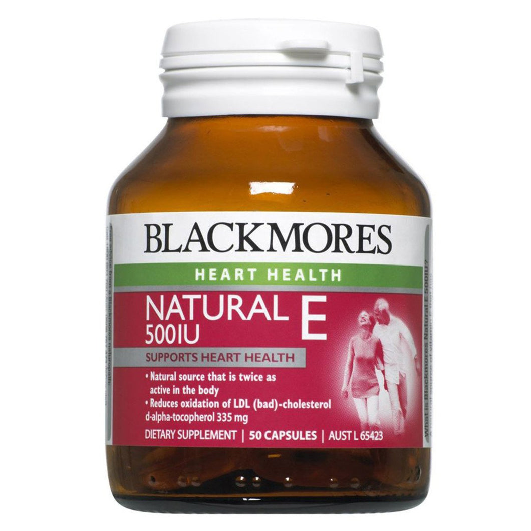 Blackmores Natural Vitamin E 500Iu 50 Capsules