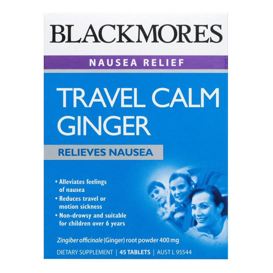 Blackmores Travel Calm Ginger 45 Tablets