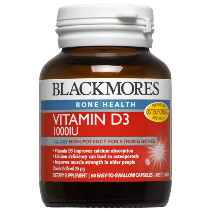 Blackmores Vitamin D3 1000Iu 60 Capsules