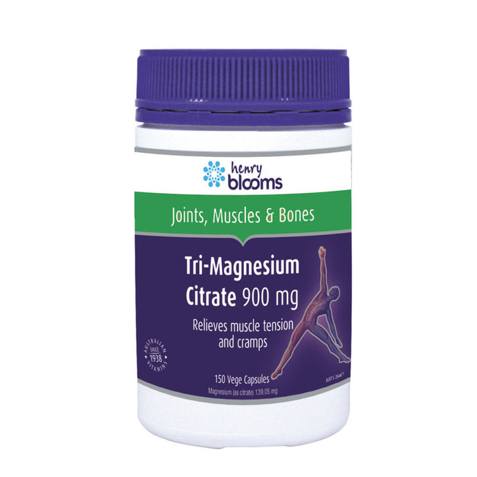 Henry Blooms Tri Magnesium Citrate 900mg 150c