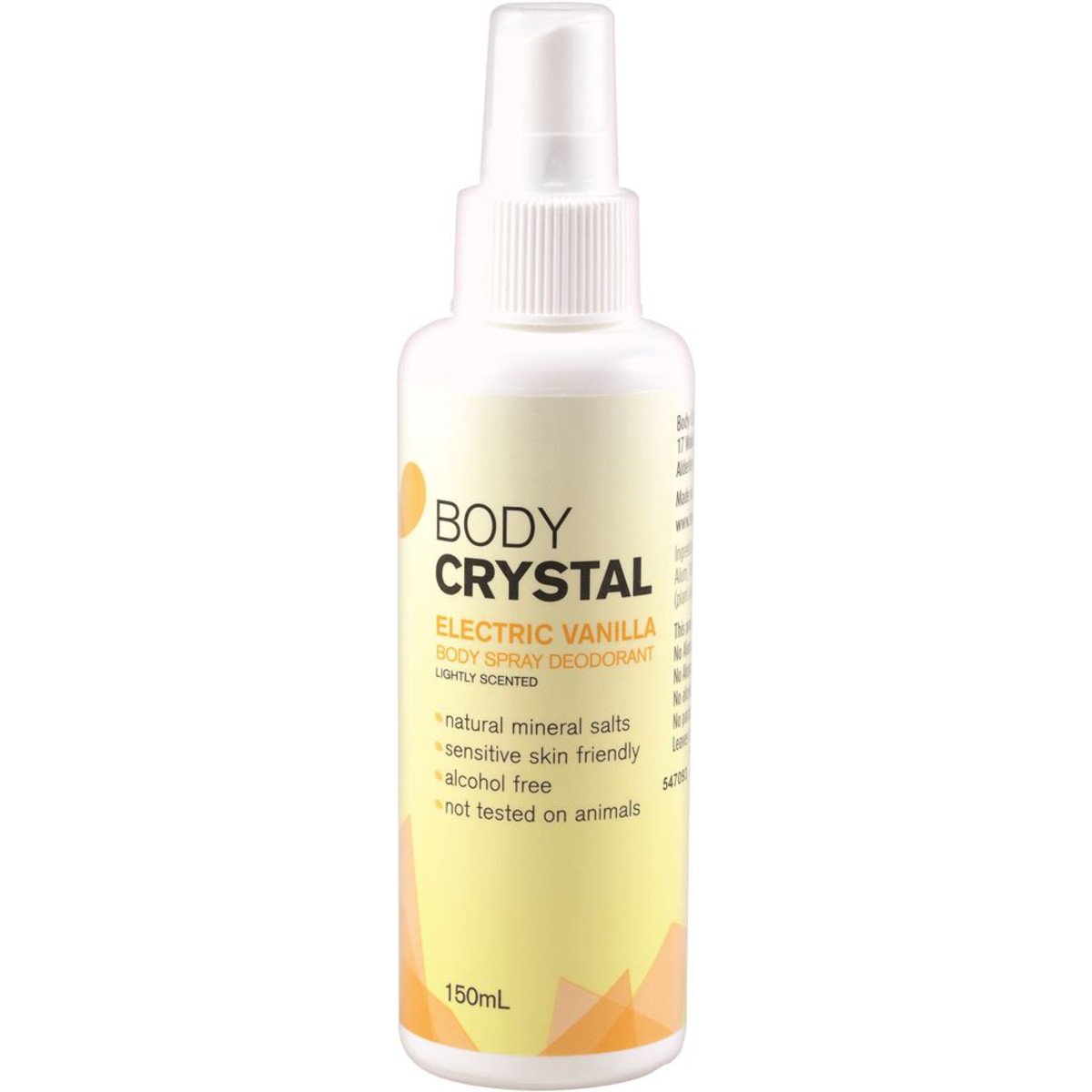 Body Crystal Crystal Body Spray Deodorant Electric Vanilla 150ml