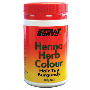 Bonvit Henna Herb Colour Hair Tint Burgundy 100g