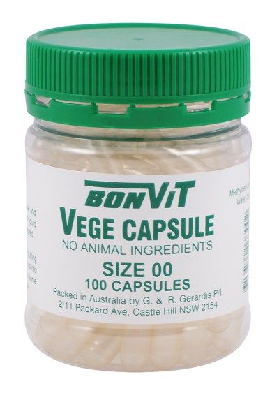 Bonvit Vege Capsules 00 size 100c