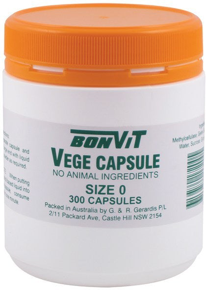 Bonvit Vege Capsules 0 size 300 Caps