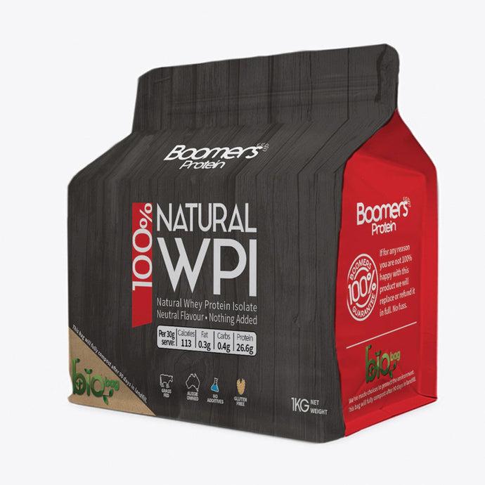 Boomers 100% Whey Protein Isolate 1Kg