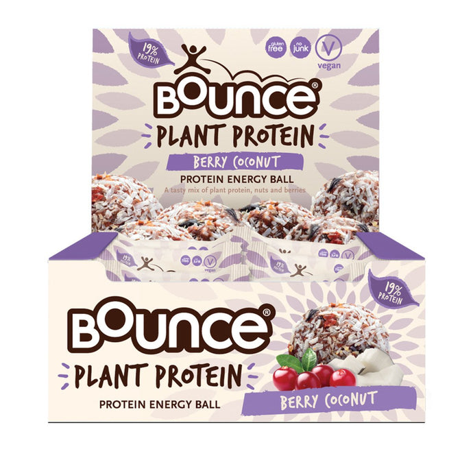 Bounce Plant Protein Balls Berry Coconut 40g x12 Display