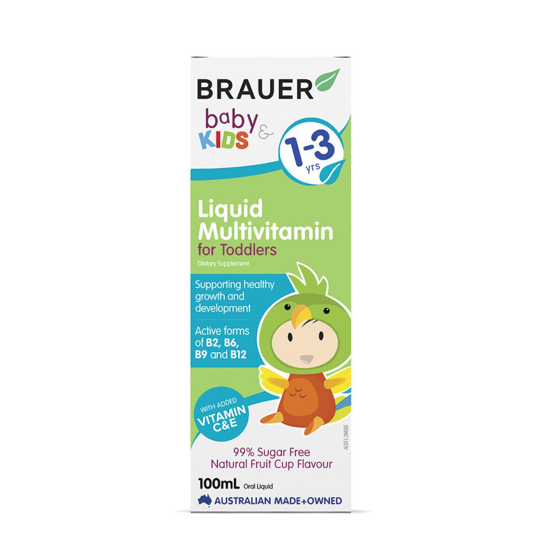 Brauer Baby And Kids Multivitamin For Toddlers Liquid 100ml