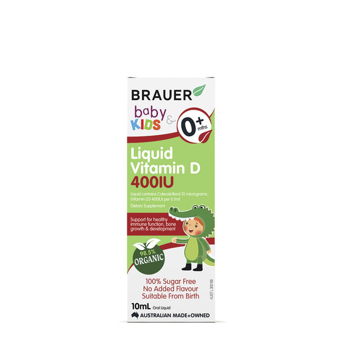 Brauer Baby And Kids Vitamin D 400Iu Liquid 10ml