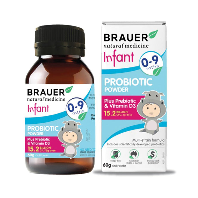 Brauer Infant 0 To 9 Months Probiotic Powder 60g