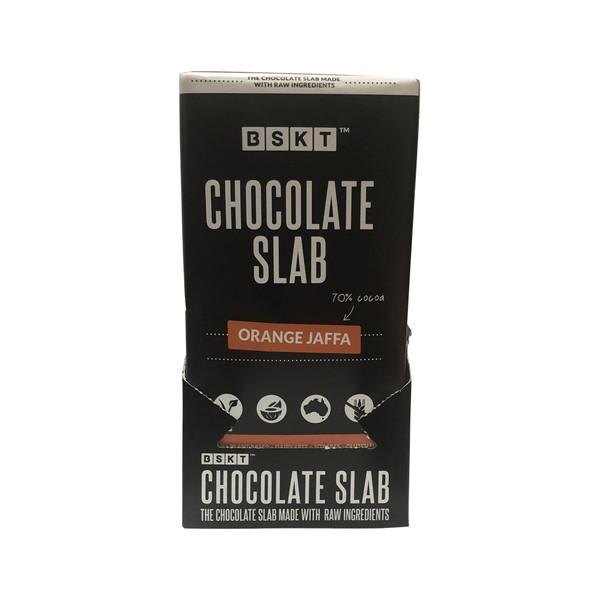 Bskt Vegan Chocolate Slab Orange Jaffa 80g x 12 Display