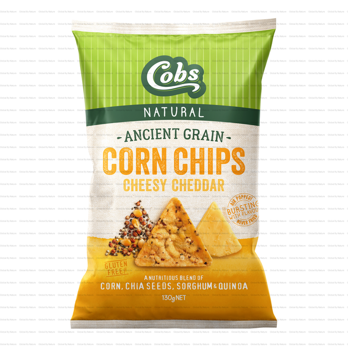 Cobs Ancient Grain CornChips Cheese 130g