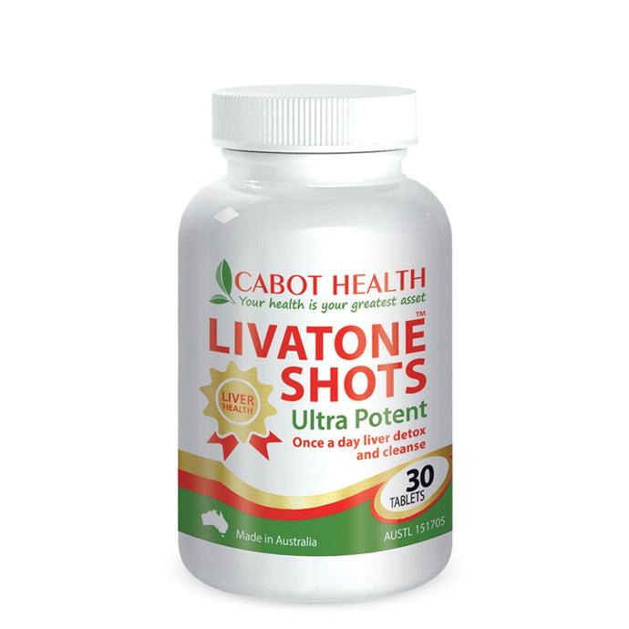 Cabot Health Livatone Shots 30 Tablets