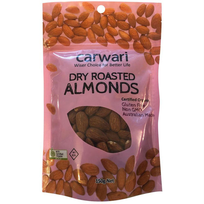 Carwari Organic Almonds Dry Roasted 150g