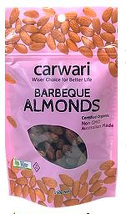 Carwari Organic Almonds Roasted BBQ 150g