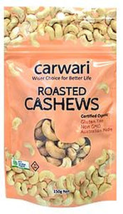 Carwari Organic Cashews Roasted 150g