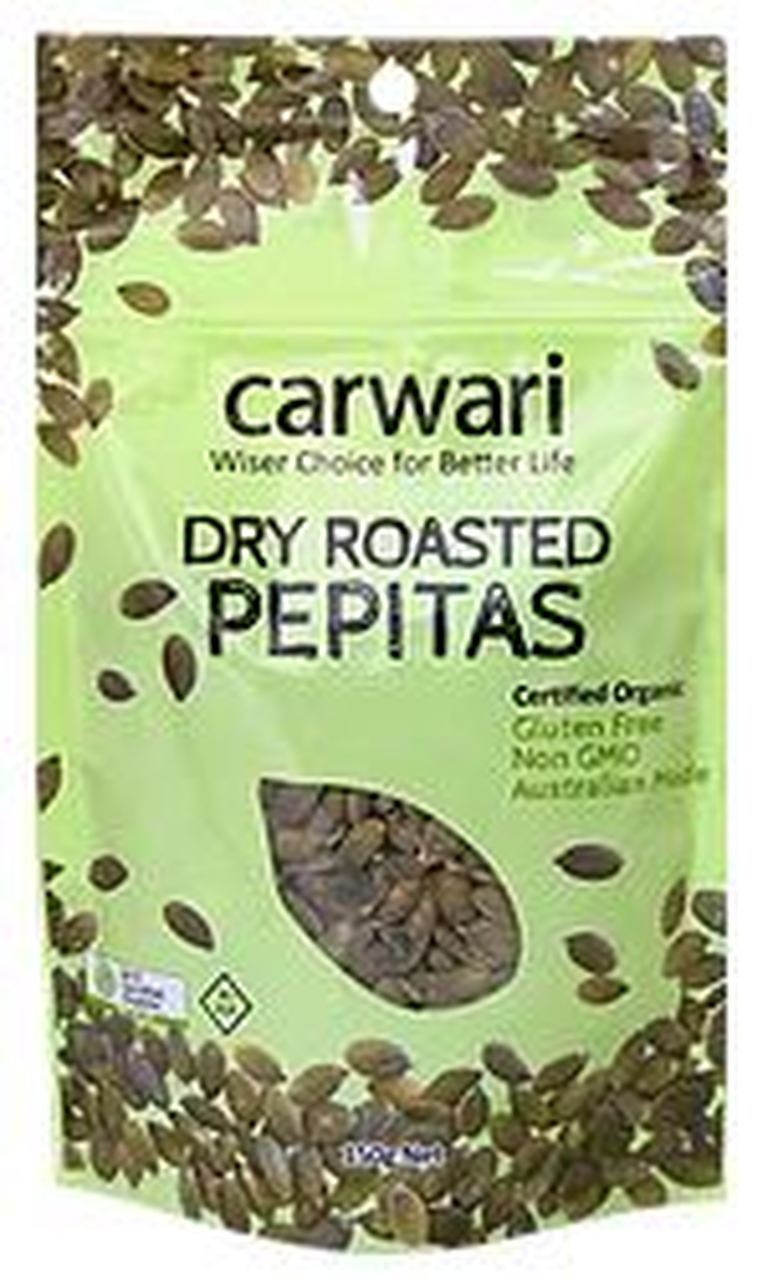 Carwari Organic Pepitas Dry Roasted 150g