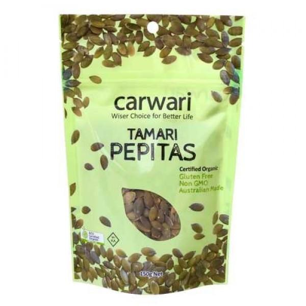 Carwari Organic Pepitas Tamari Roasted 150g