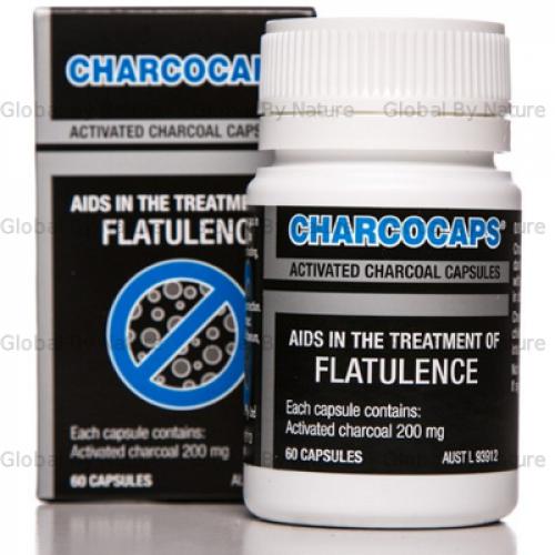 Charco Activated Charcoal Caps 200mg 60 Capsules