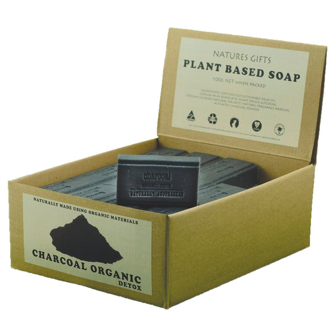 Clover Fields Charcoal Soap 100g x 36 Display