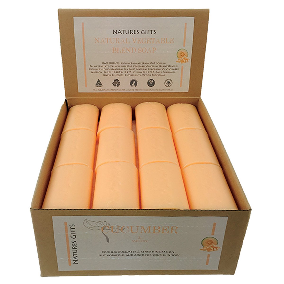 Clover Fields Cucumber And Melon Soap 100g x 36 Display Pack