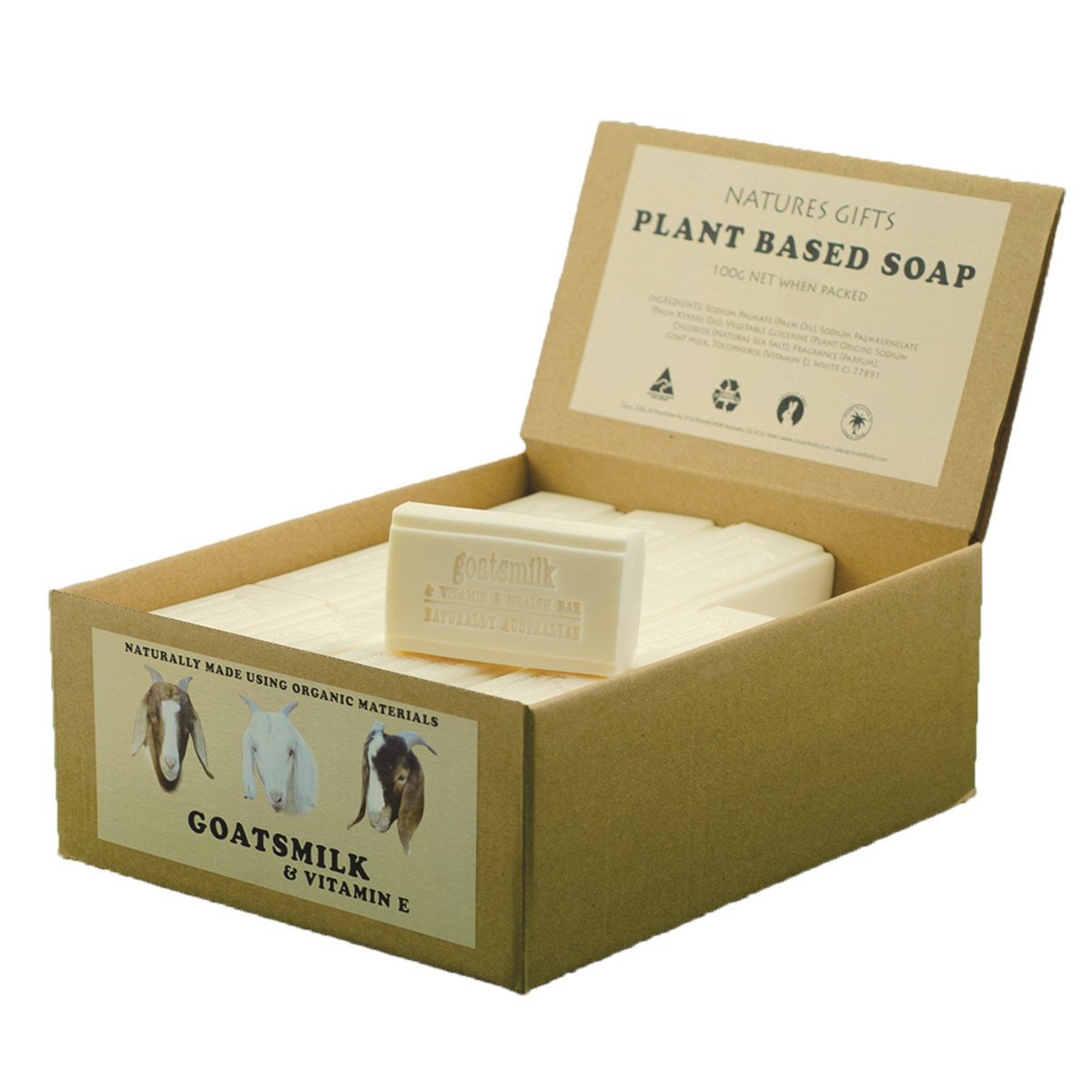 Clover Fields Goatsmilk And Vitamin E Soap 100g x 36 Display Pack