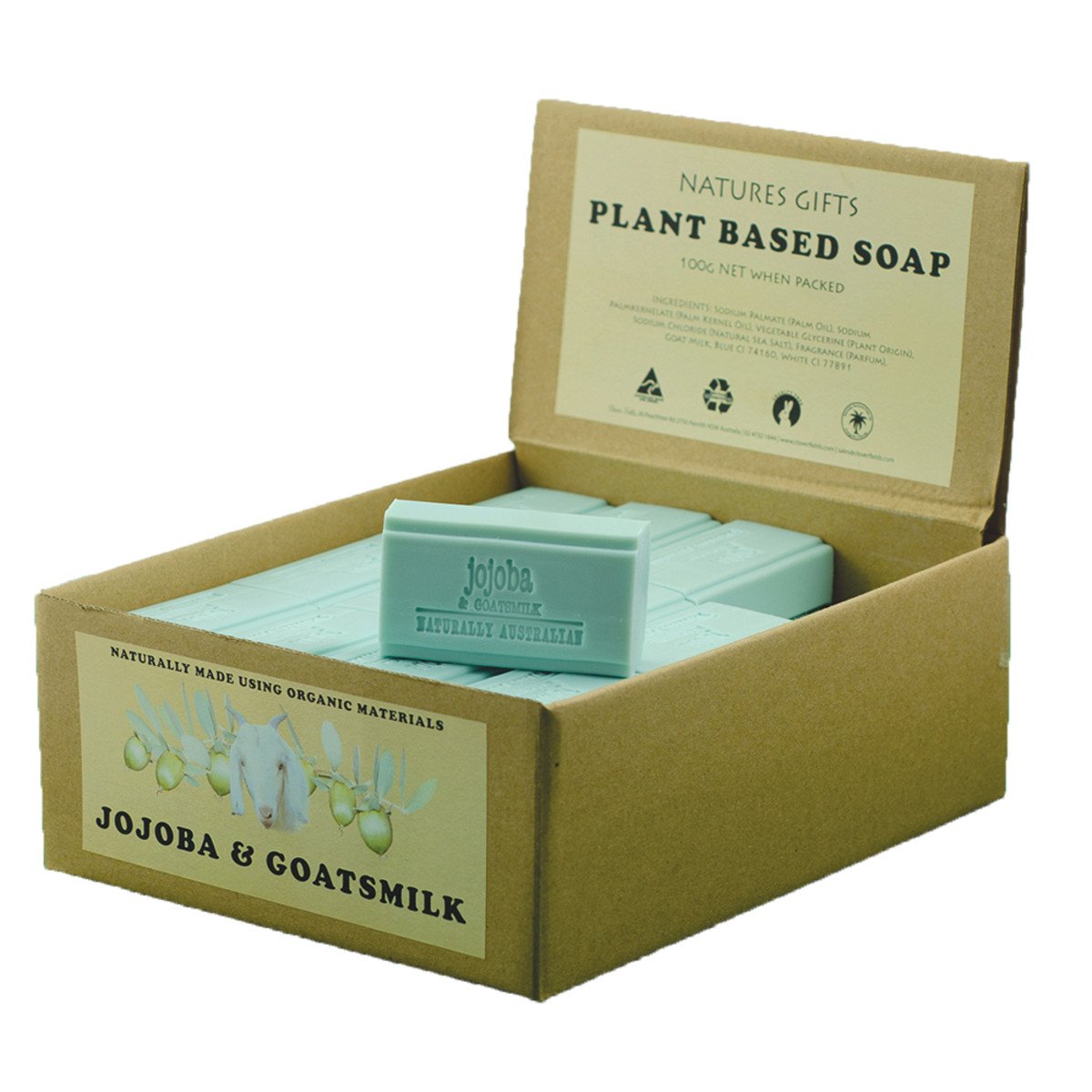 Clover Fields Jojoba And Goatsmilk Soap 100g x 36 Display Pack